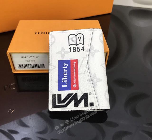 LV錢包 M67817 白花 頂級原單 路易威登口袋錢夾 LV男錢包  ydh2815